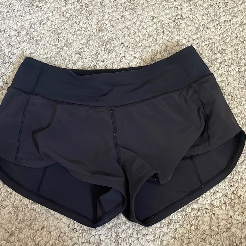 Lululemon Speed Up Low Rise Shorts Black